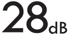 28db level Black 28db level icon