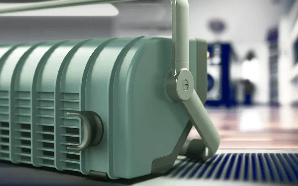 Allow us to vent Closeup of BXR HD over a floor vent