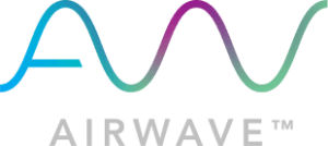 airwave logo Airwave Logo. The logo has a Blue-green-purple gradient wavy line above the word Airwave