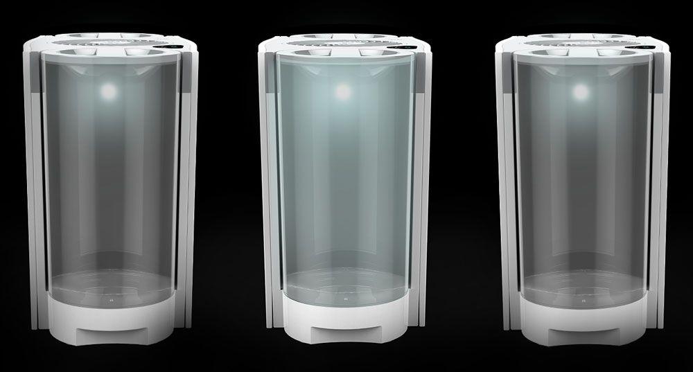 EVDC500 Tank Notification EVDC500 Evaporative Humidifier Tanks lit up