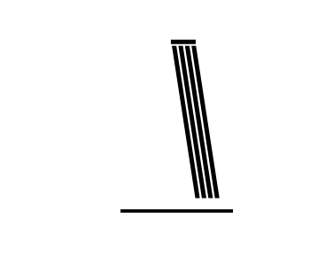 OSCTH1 Cool Touch Safety Icon of a hand touching a tower heater, indicating there is a touch safety feature