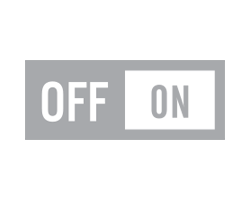 safety overheat protection Grey Icon that says Off On. This icon is a simplified way of showing how the Vornado overheat protection switches on.