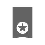 SatisfactionGuarantee icon 1 Satisfaction Guarantee icon. It's a tall grey square with a white circle and grey star near the bottom