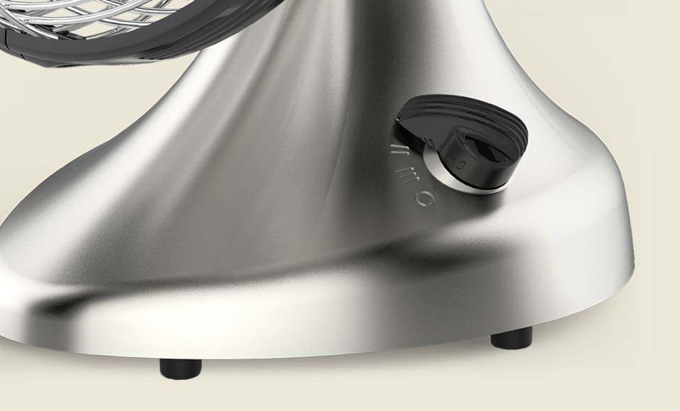 Silver Swan Web Banner Speed 1 Close up of a Silver Swan S base and control knob.
