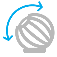 sphere rotate icon sphere rotate icon