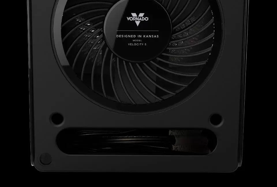Velocity 5 Cord Storage Banner Black Velocity 5 Whole Room Heater Cord Storage