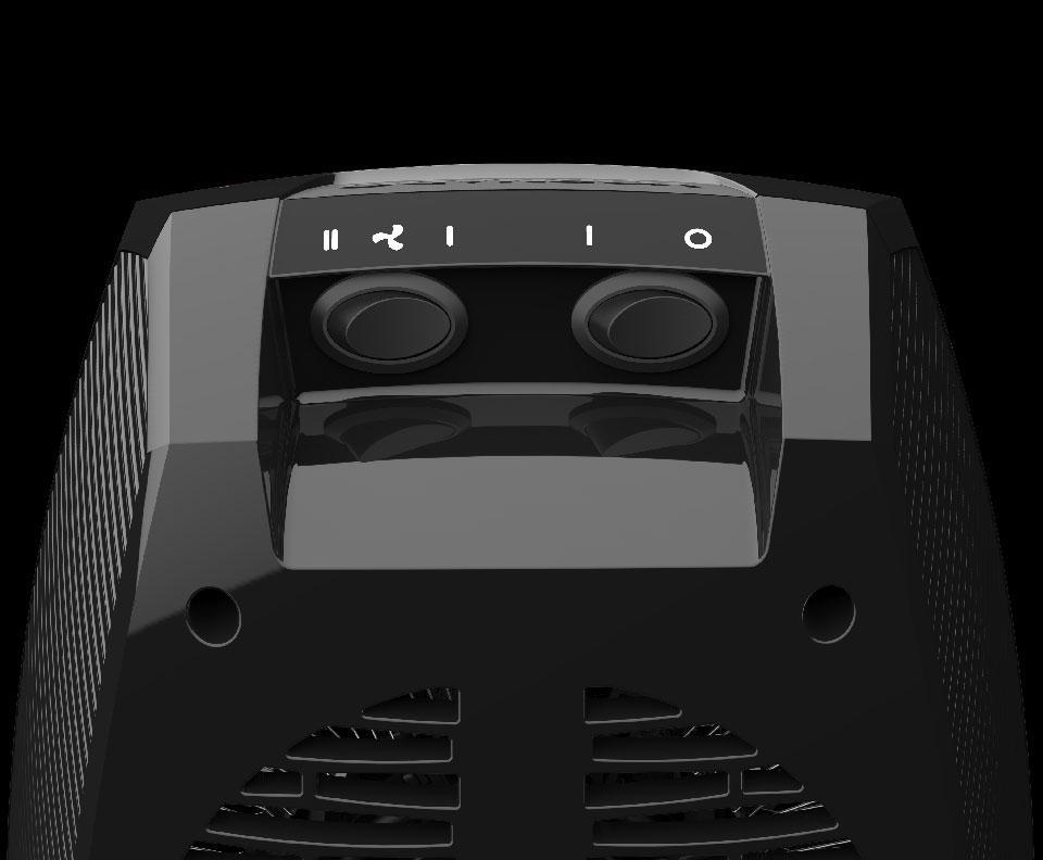 VH5 Web Banner Personal Heat Features VH5 Personal Heater control panel