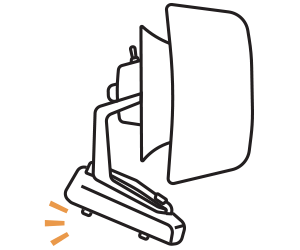 Vheat Safety Tipover Vheat Safety Tipover icon with a tilted heater indicating it will shut off