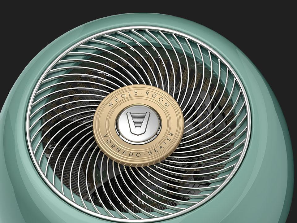 Vheat Web Banner MetalHeritage 1 Closeup of a Green Vheat Whole room vintage heater