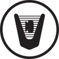 Vornado History Mock2 Vornado Vintage icon of stylized v in an outlined circle