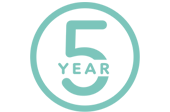 Vornadobaby Guarantee Icon Teal Vornadobaby Guarantee Icon that says 5 Year