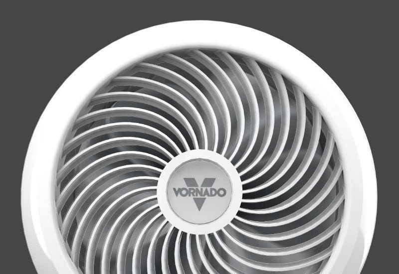 Z Series DC Power 5303DC small air circulator with fan blades in motion